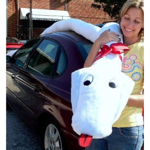 Serpiente de Peluche Gigante Big Plush 5.49m Azul Cielo