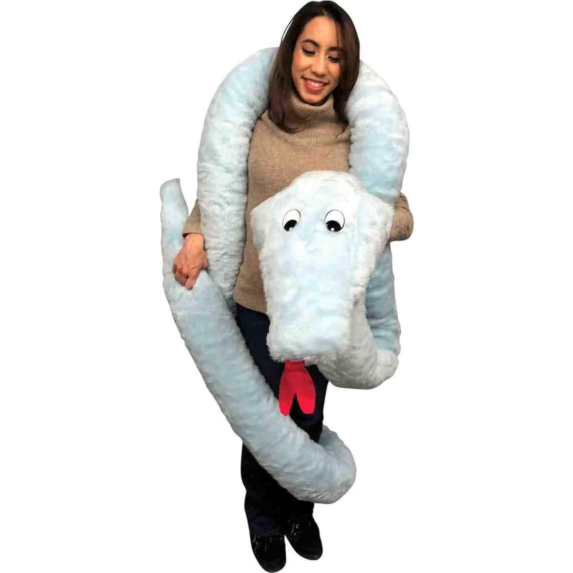 Serpiente de Peluche Gigante Big Plush 548.64 cm Azul