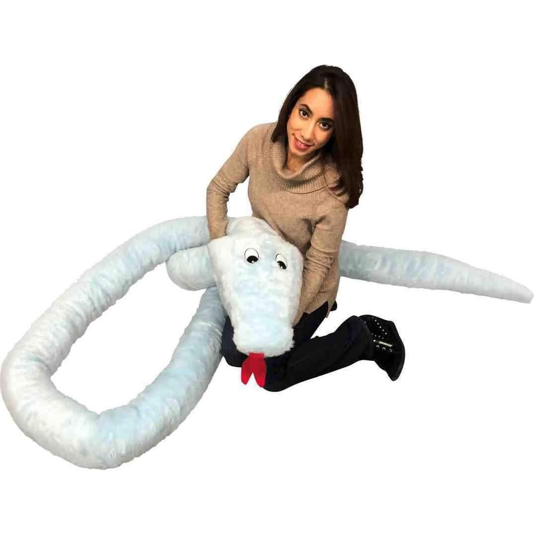 Serpiente de Peluche Gigante Big Plush 548.64 cm Azul