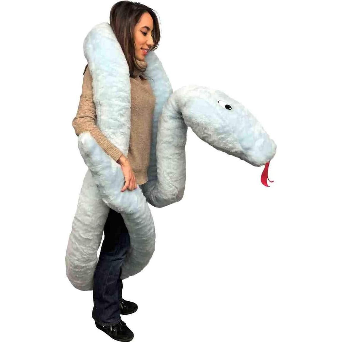 Serpiente de Peluche Gigante Big Plush 548.64 cm Azul