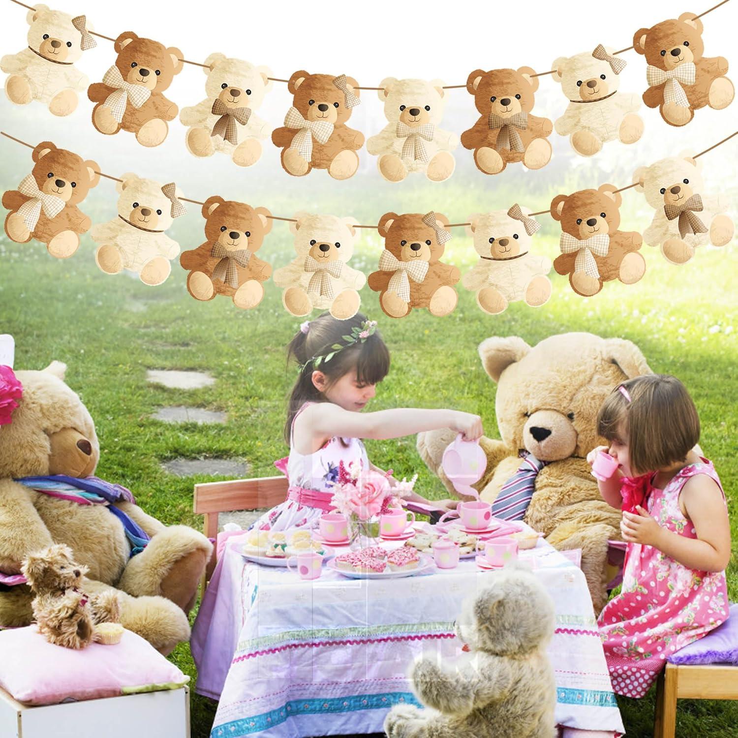 Guirnaldas de Oso de Peluche umoni para Baby Shower - 2 Pcs