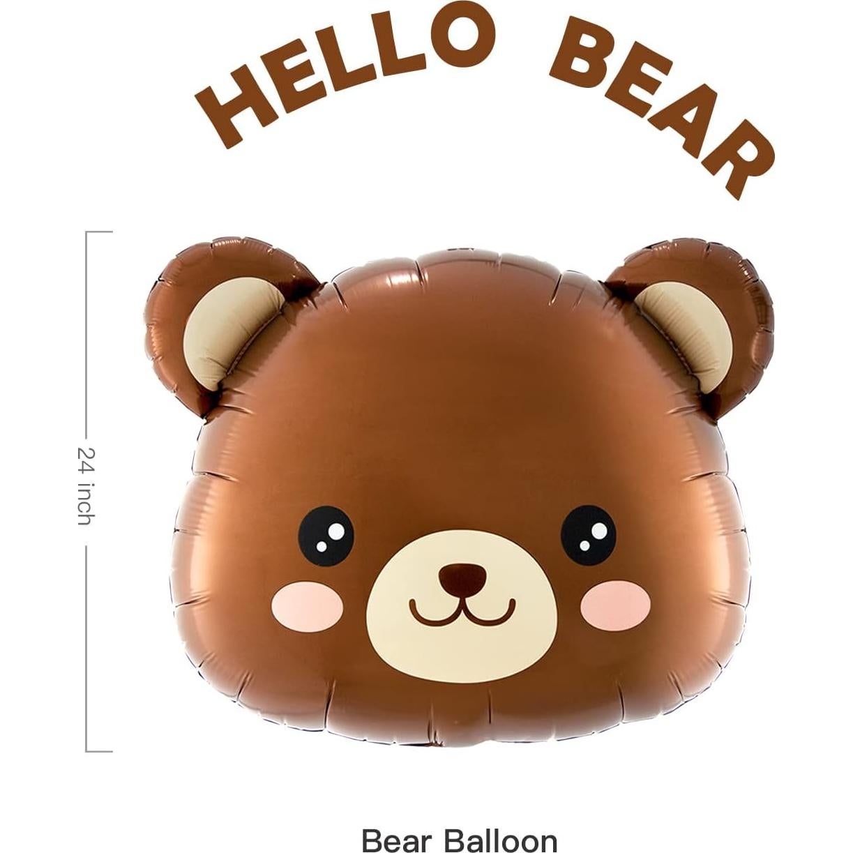 Globos de Osos Mylar 24" CONbear01 para Baby Shower