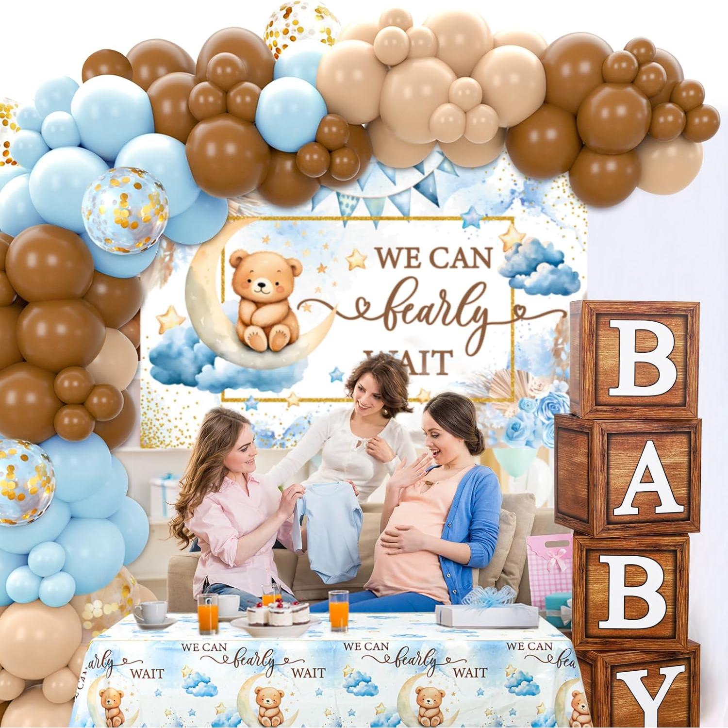 Decoraciones Baby Shower DataMoon Osito de Peluche 103PCS
