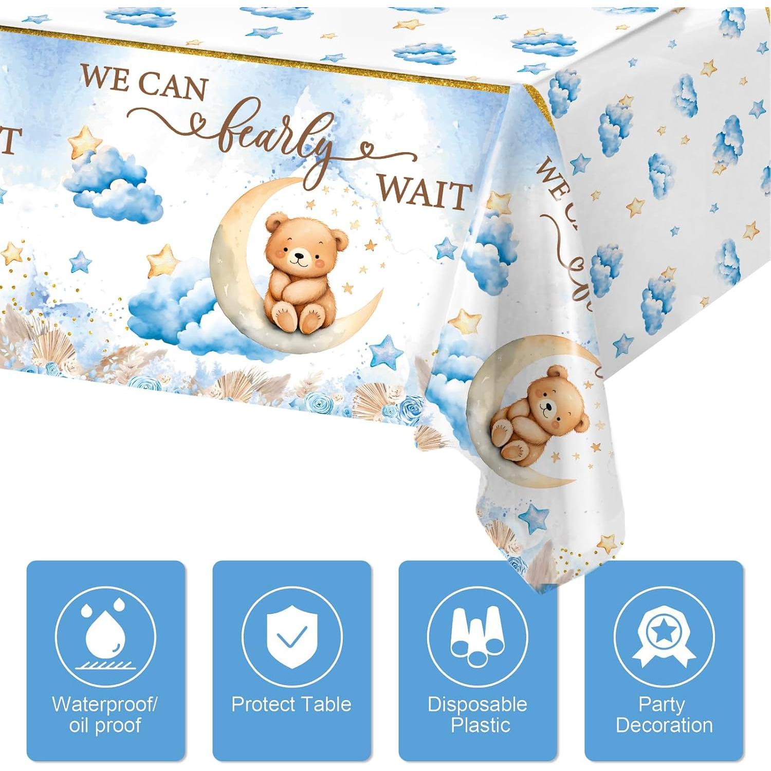 Decoraciones Baby Shower DataMoon Osito de Peluche 103PCS