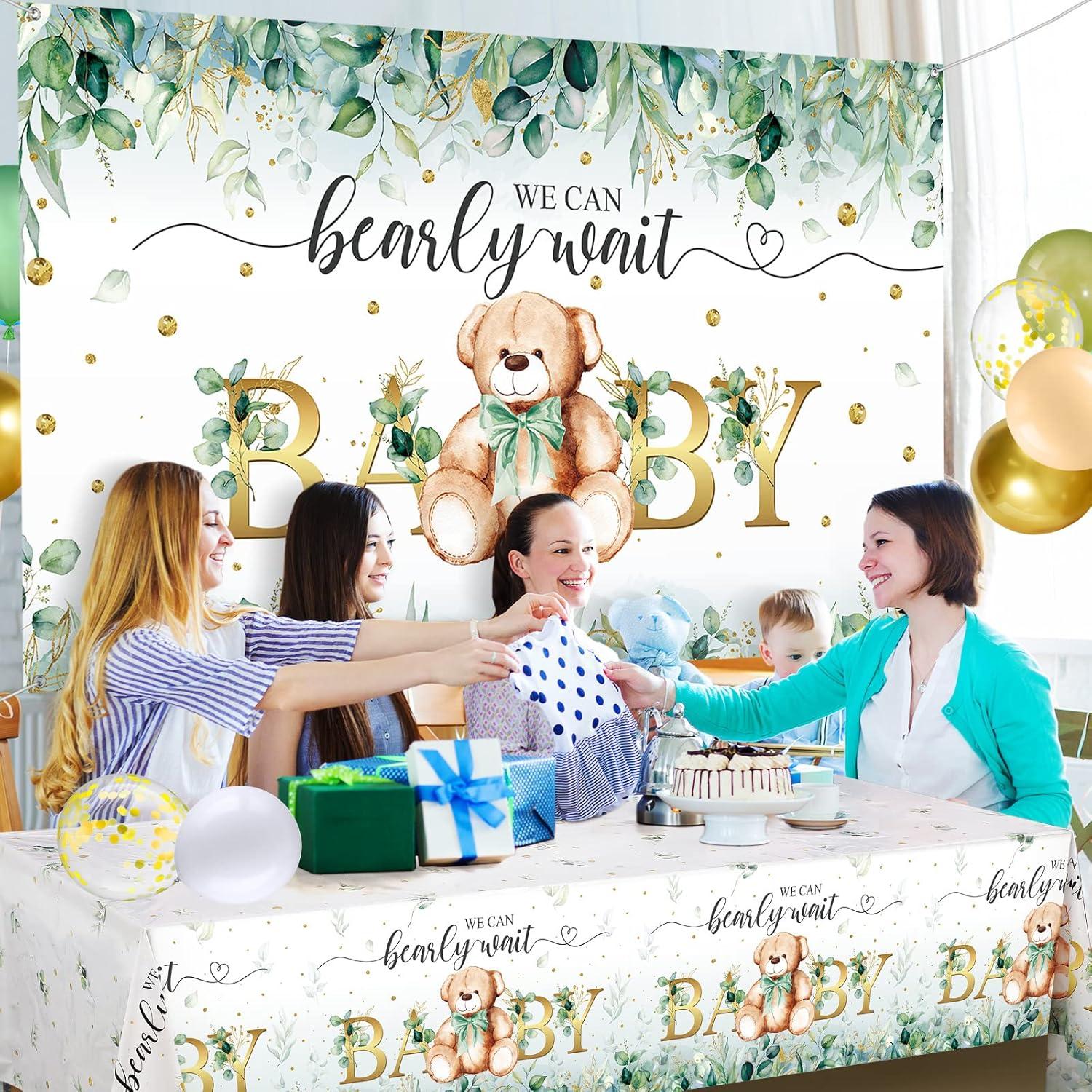 Kit de Decoración de Fiesta Oso Verde Breling 61 Piezas