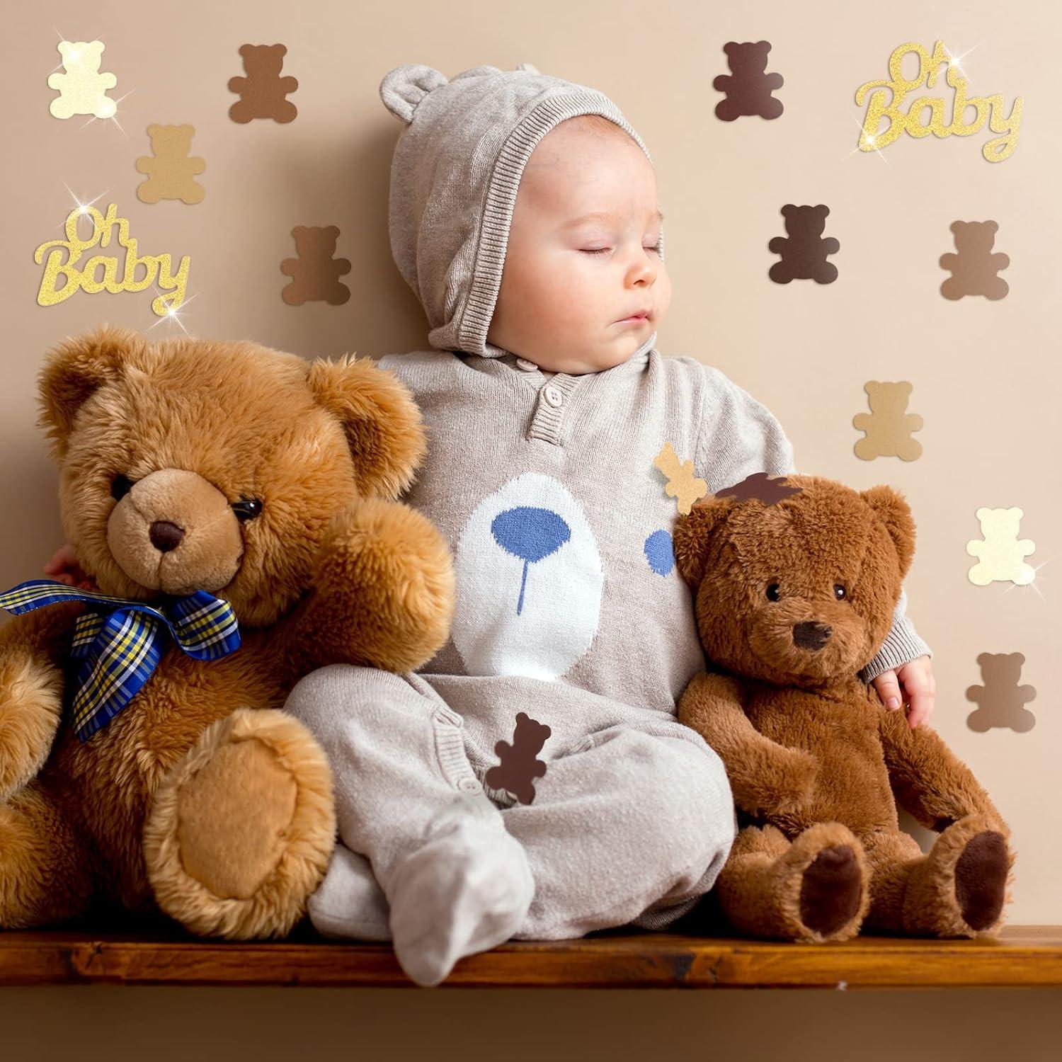 Confeti de Mesa Harloon 500 Pcs Oso y Dorado 3.5 cm