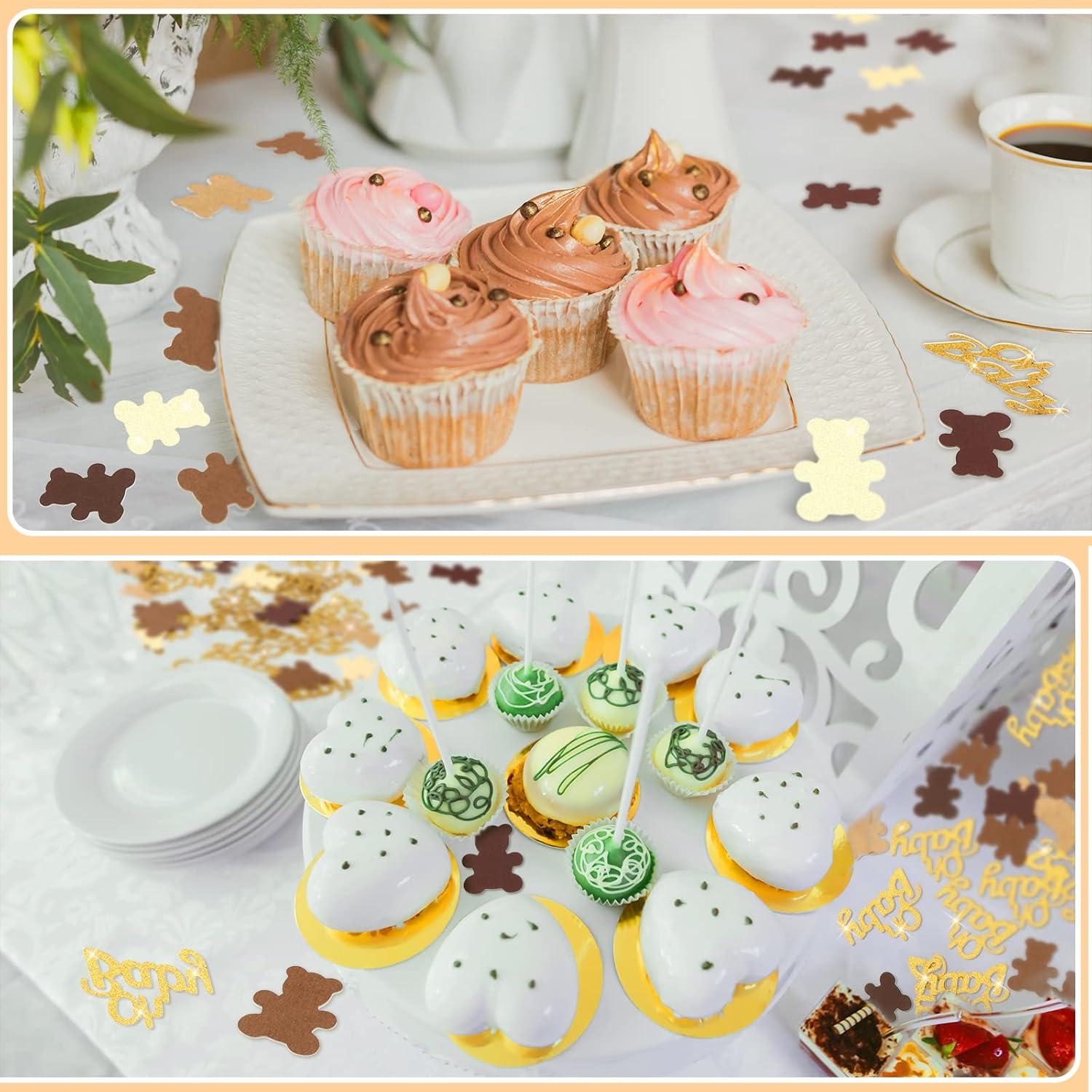 Confeti de Mesa Harloon 500 Pcs Oso y Dorado 3.5 cm