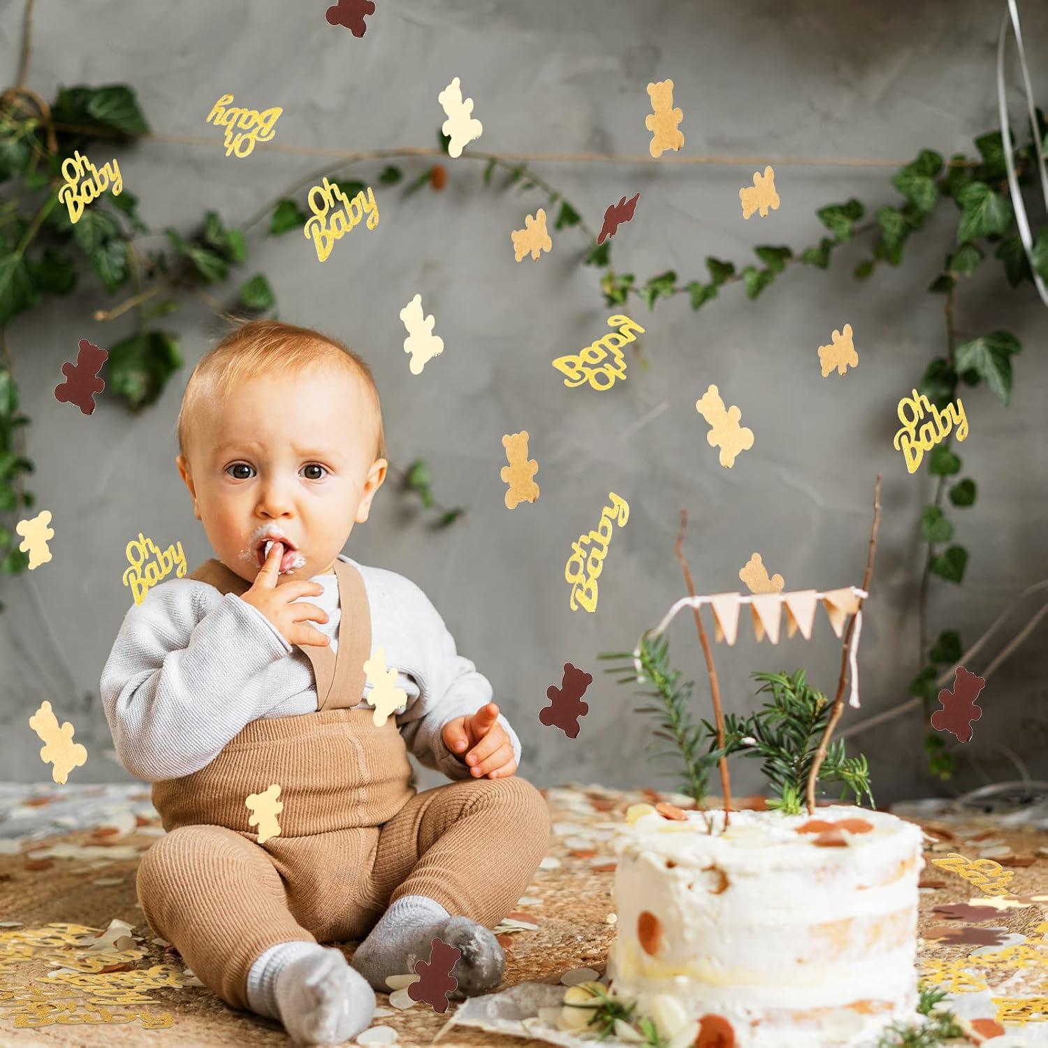 Confeti de Mesa Harloon 500 Pcs Oso y Dorado 3.5 cm