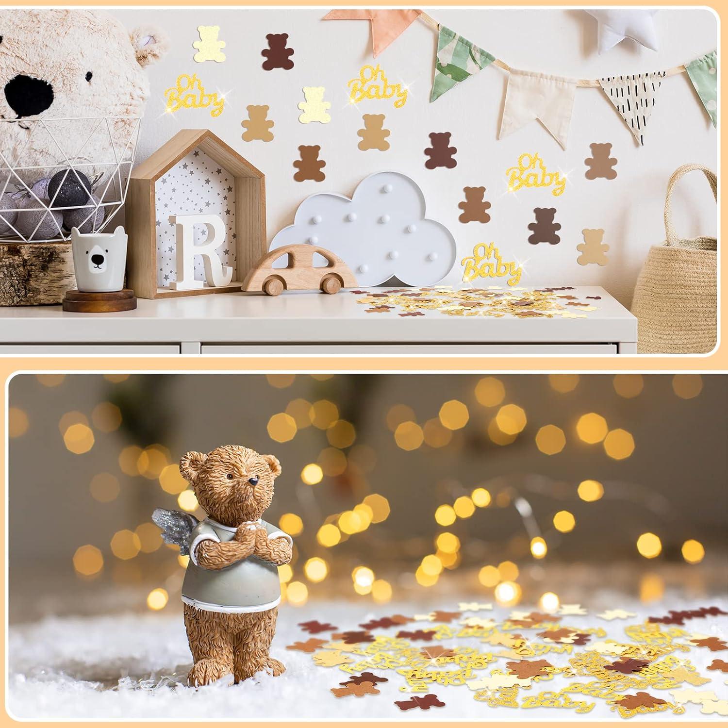 Confeti de Mesa Harloon 500 Pcs Oso y Dorado 3.5 cm