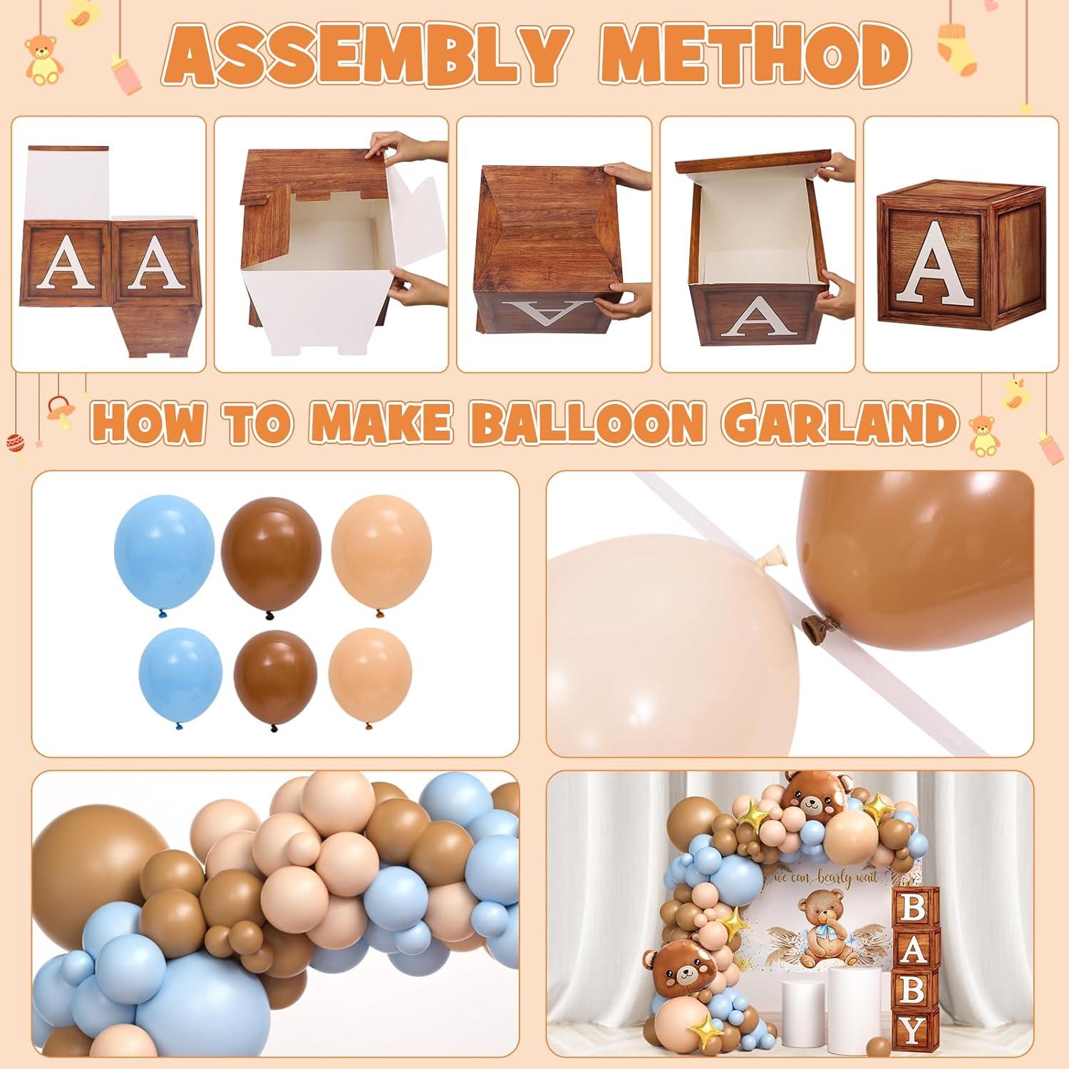 Kit de Decoraciones Baby Shower KELENO Osito de Peluche 1.27kg