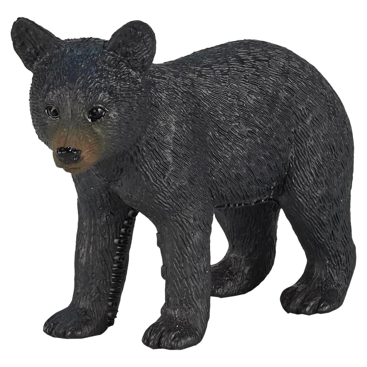 Figura de Juguete Oso Negro Cachorro MOJO 8.13 cm Pintada a Mano