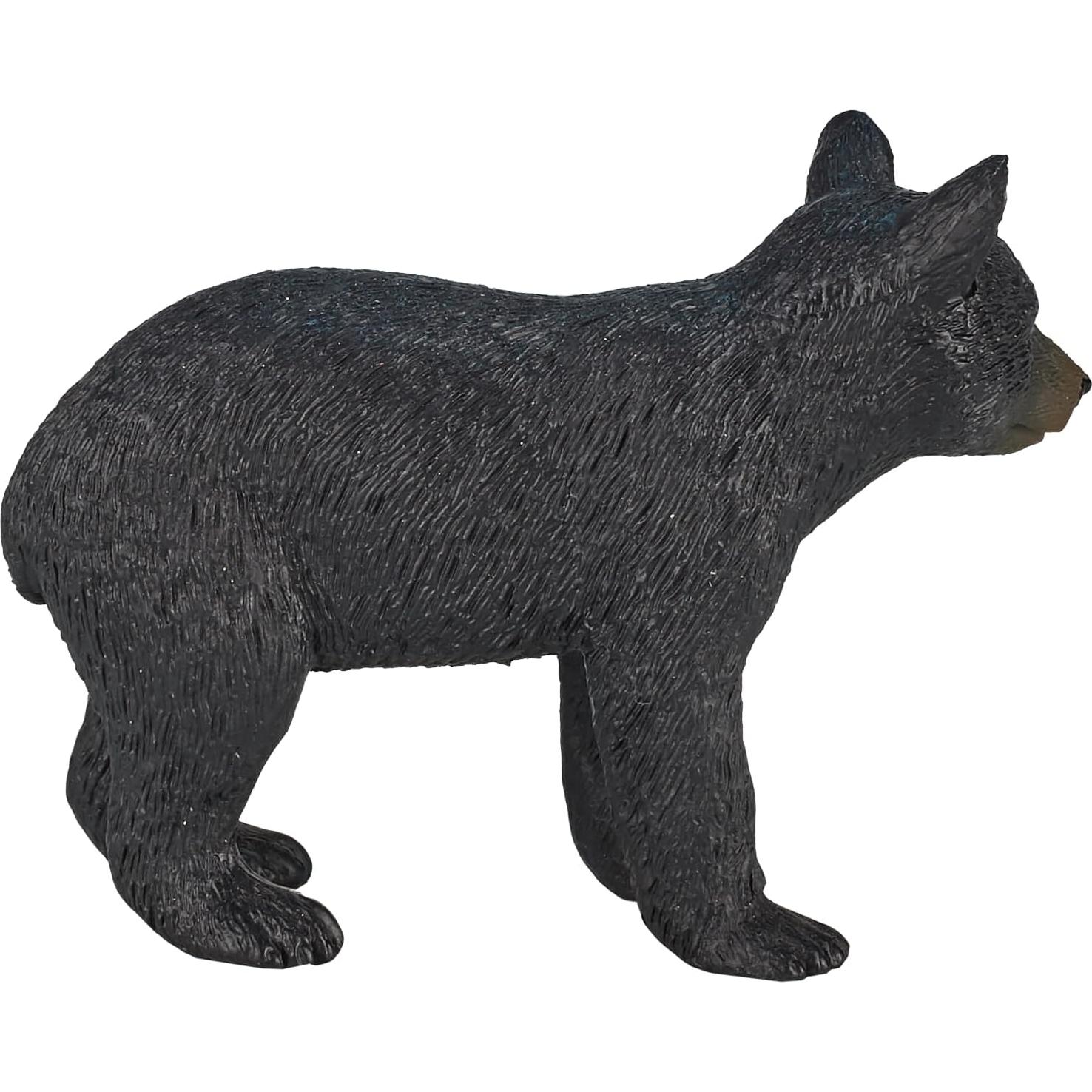Figura de Juguete Oso Negro Cachorro MOJO 8.13 cm Pintada a Mano