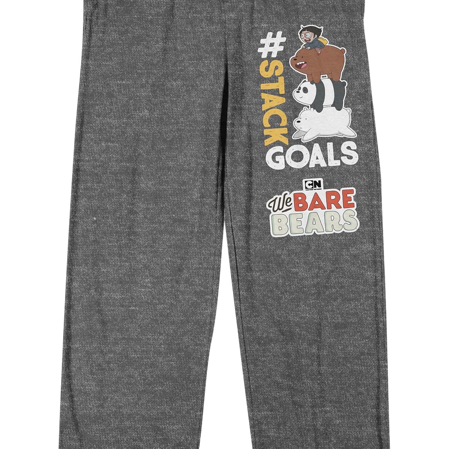 Pantalones de Pijama para Hombre We Bare Bears Gris Jaspeado