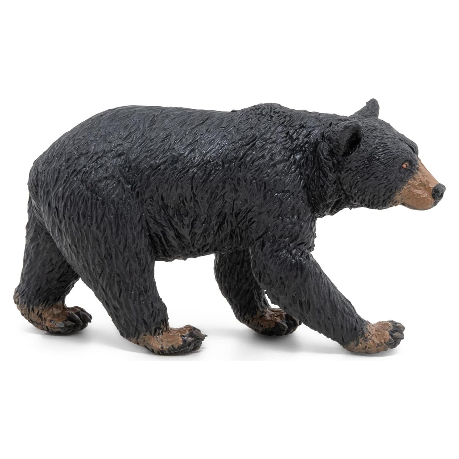 Figura de Oso Negro Americano Papo - Pintada a Mano - 9.9 cm