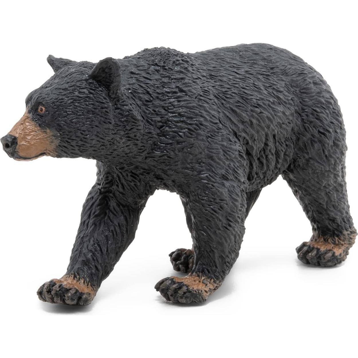 Figura de Oso Negro Americano Papo - Pintada a Mano - 9.9 cm