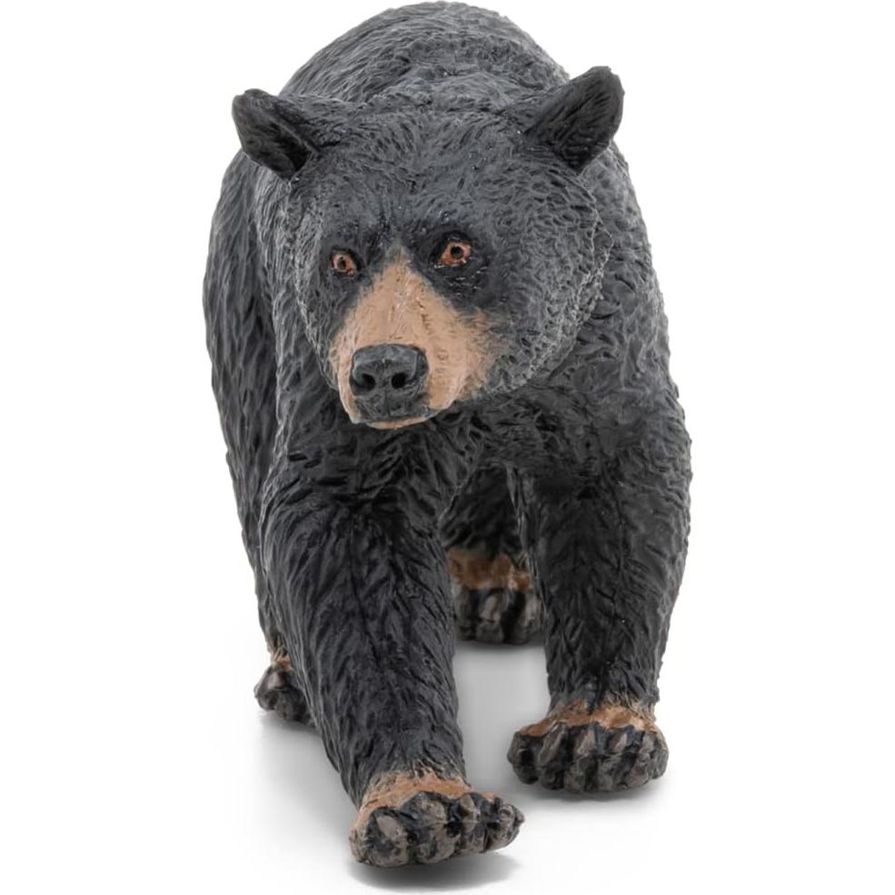 Figura de Oso Negro Americano Papo - Pintada a Mano - 9.9 cm