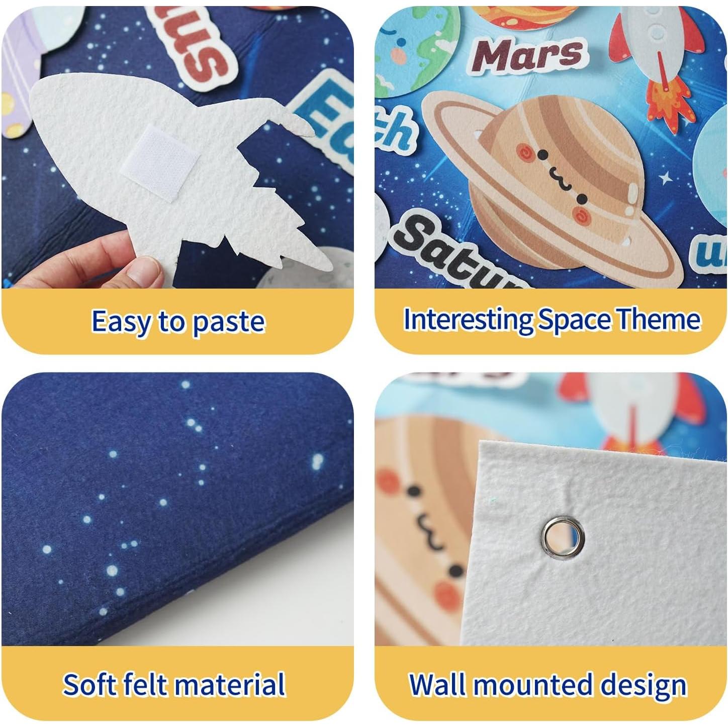 Juego Educativo de Sistema Solar KAWITLO 1m con 29 Piezas