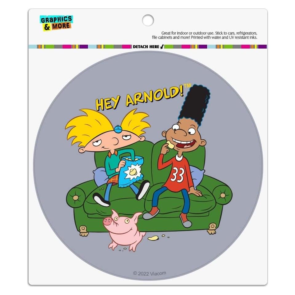 Imán de Vinilo Hey Arnold! Redondo 14cm Multicolor