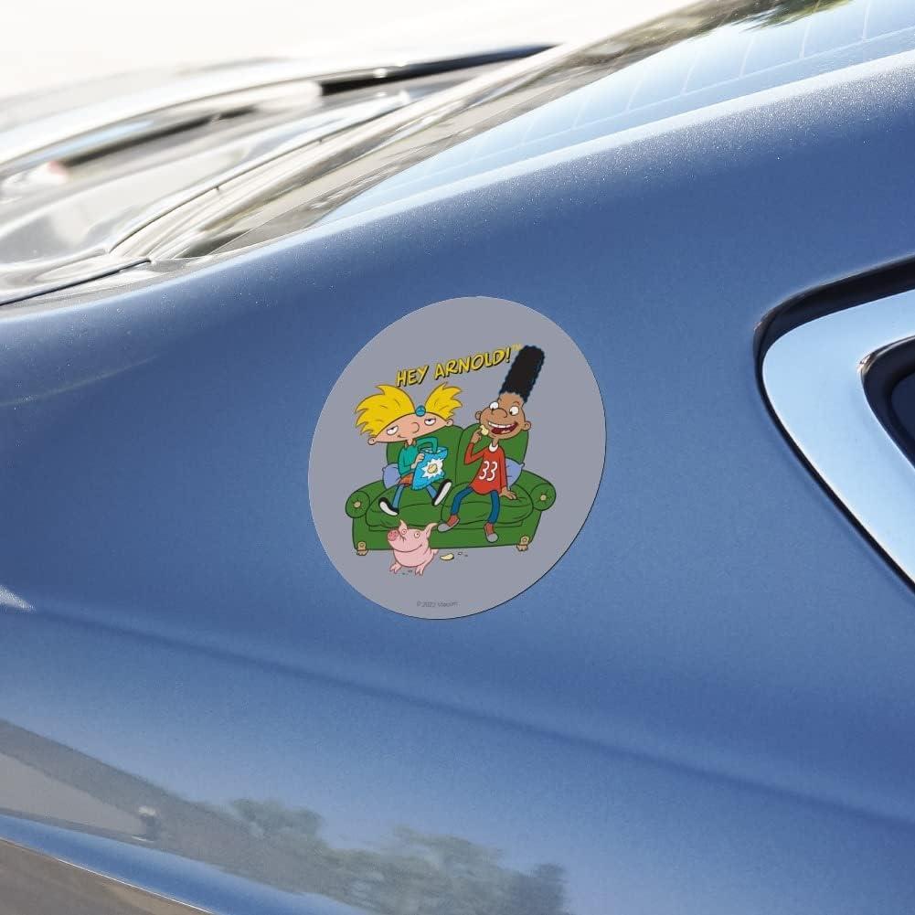 Imán de Vinilo Hey Arnold! Redondo 14cm Multicolor