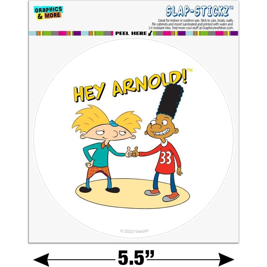 Adhesivo Hey Arnold! Gerald 14cm - Graphics & More