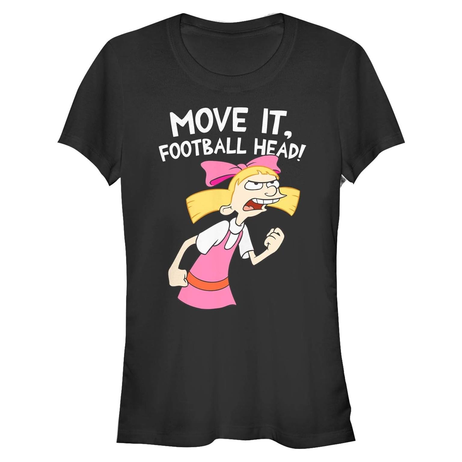 Camiseta Gráfica Hey Arnold! Helga Muévete Cabeza de Fútbol