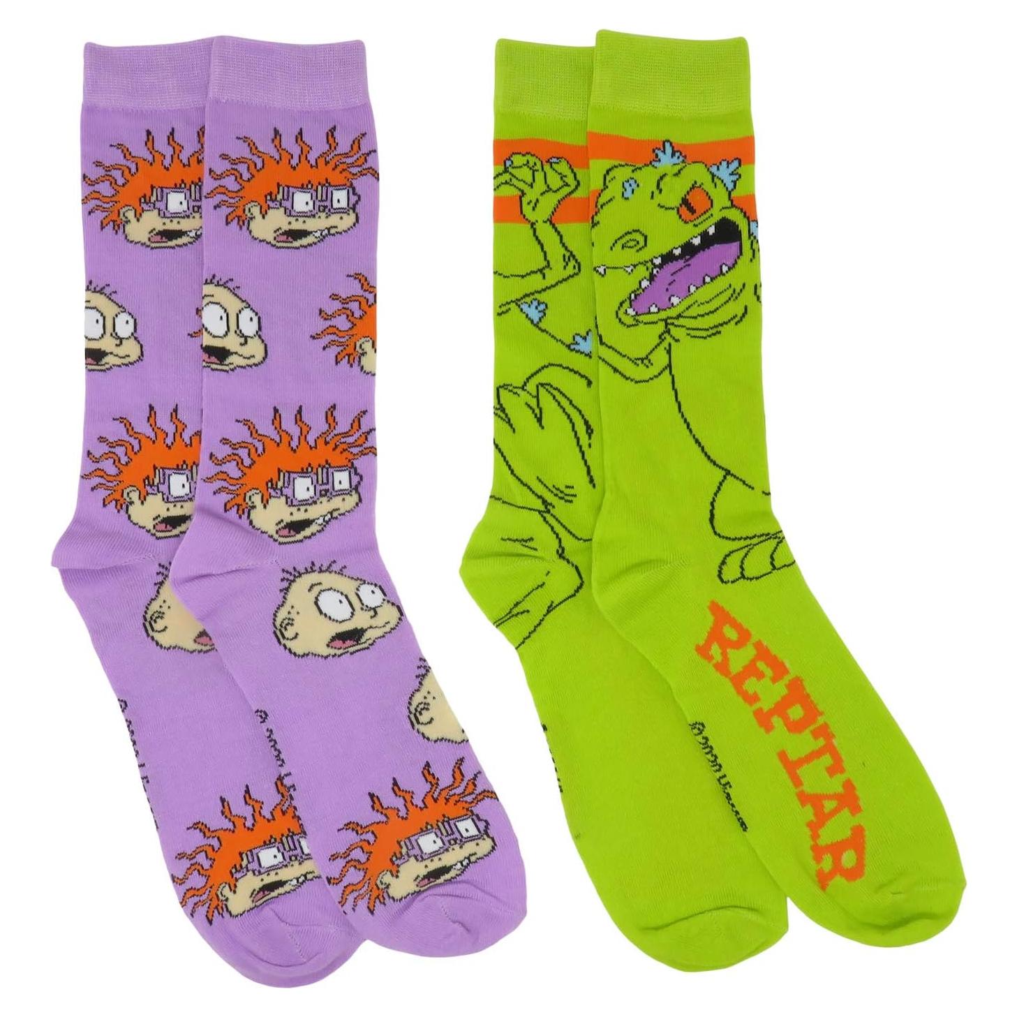 Calcetines de tripulación Tommy Chuckie Rugrats - 2 pares
