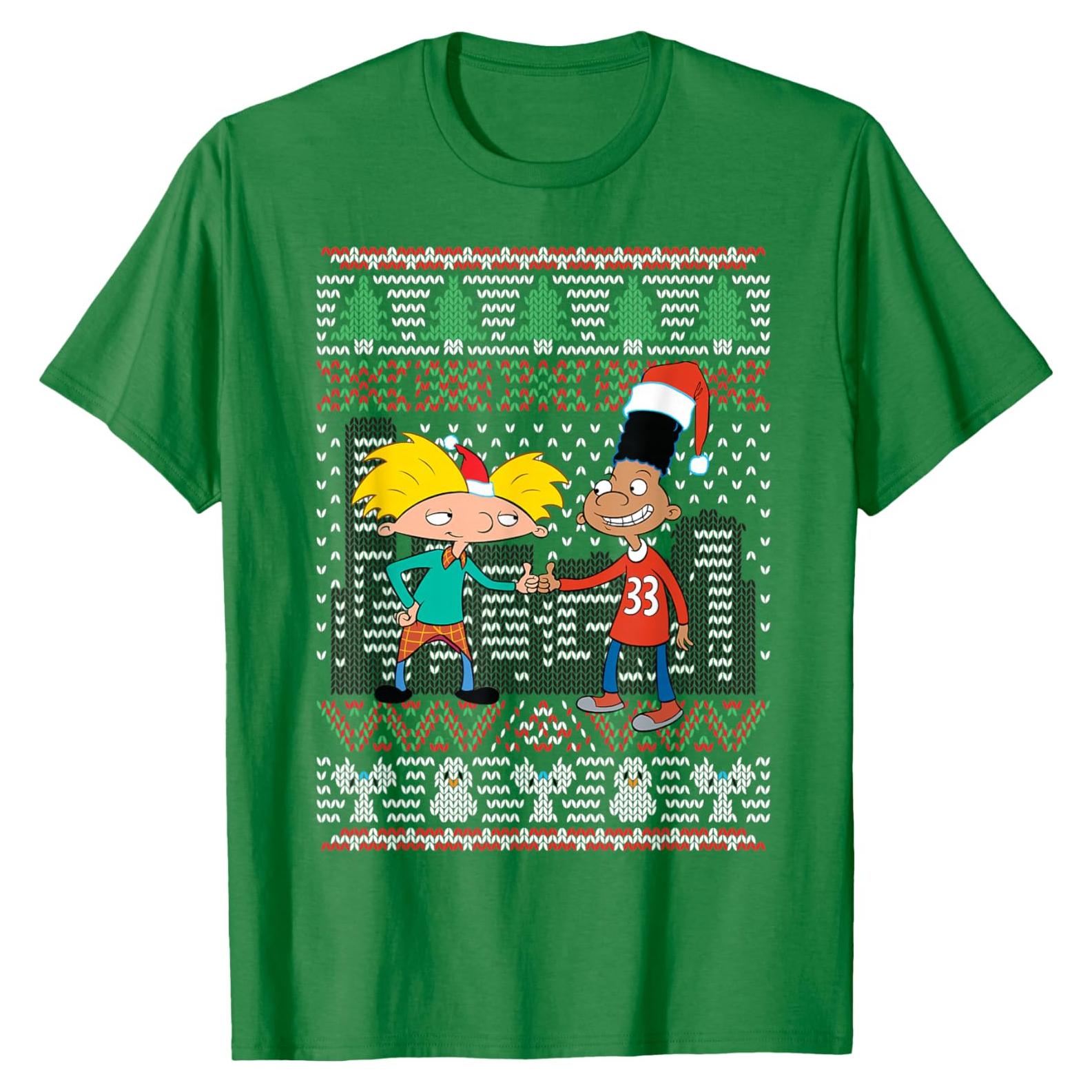 Suéter de Navidad Nickelodeon Arnold y Gerald Unisex