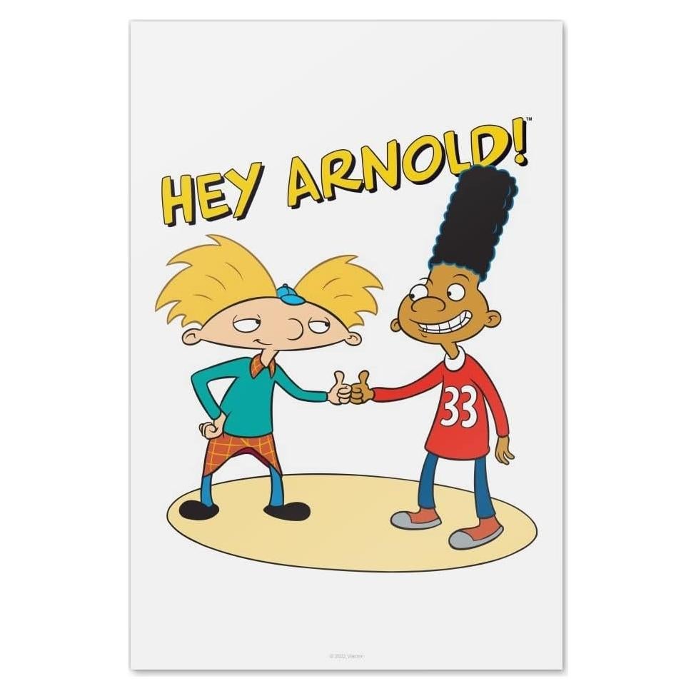 Cartel Decorativo Hey Arnold! 61x91 cm Papel Premium