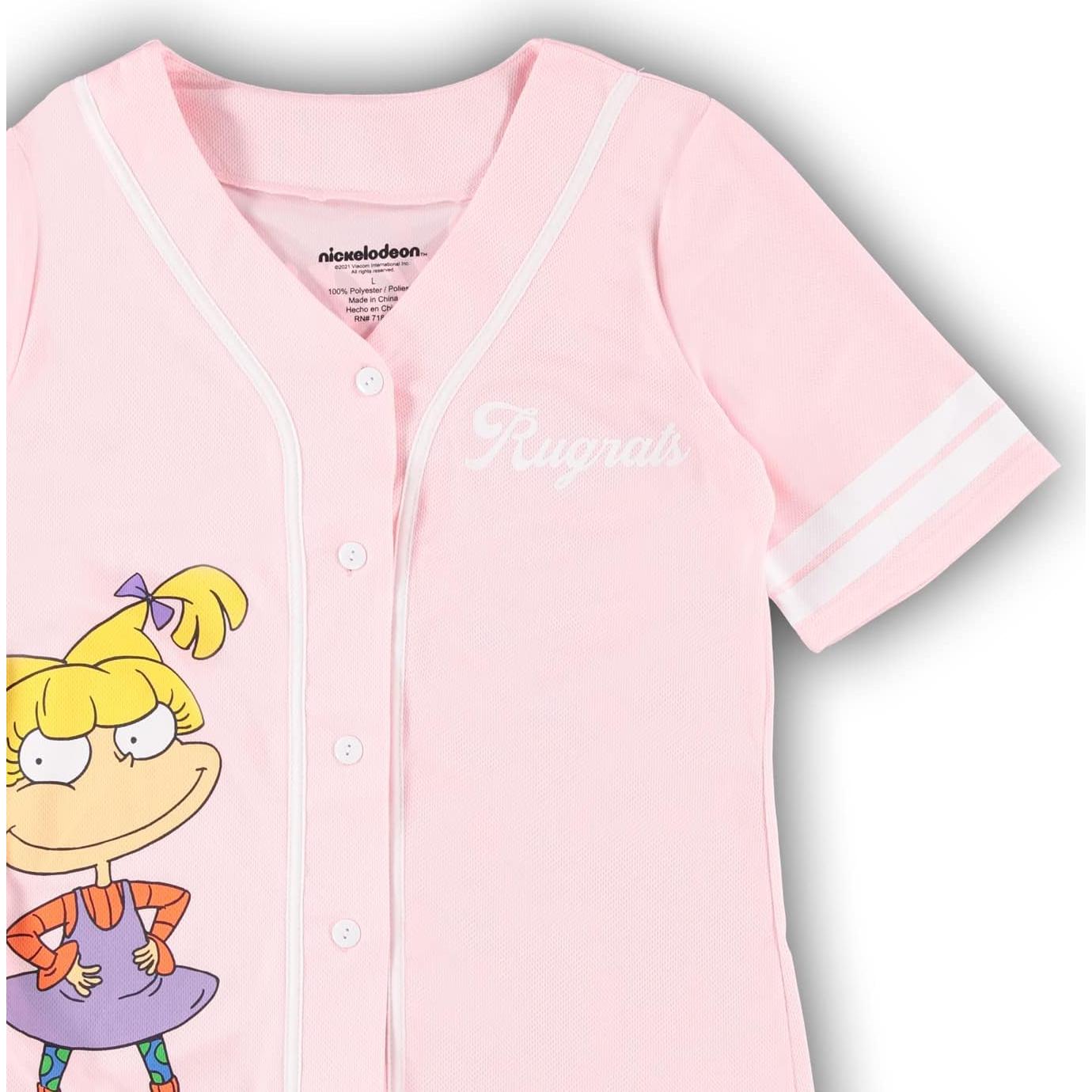 Camisa de Moda para Mujeres Nickelodeon Rugrats Rosa Claro T. Grande