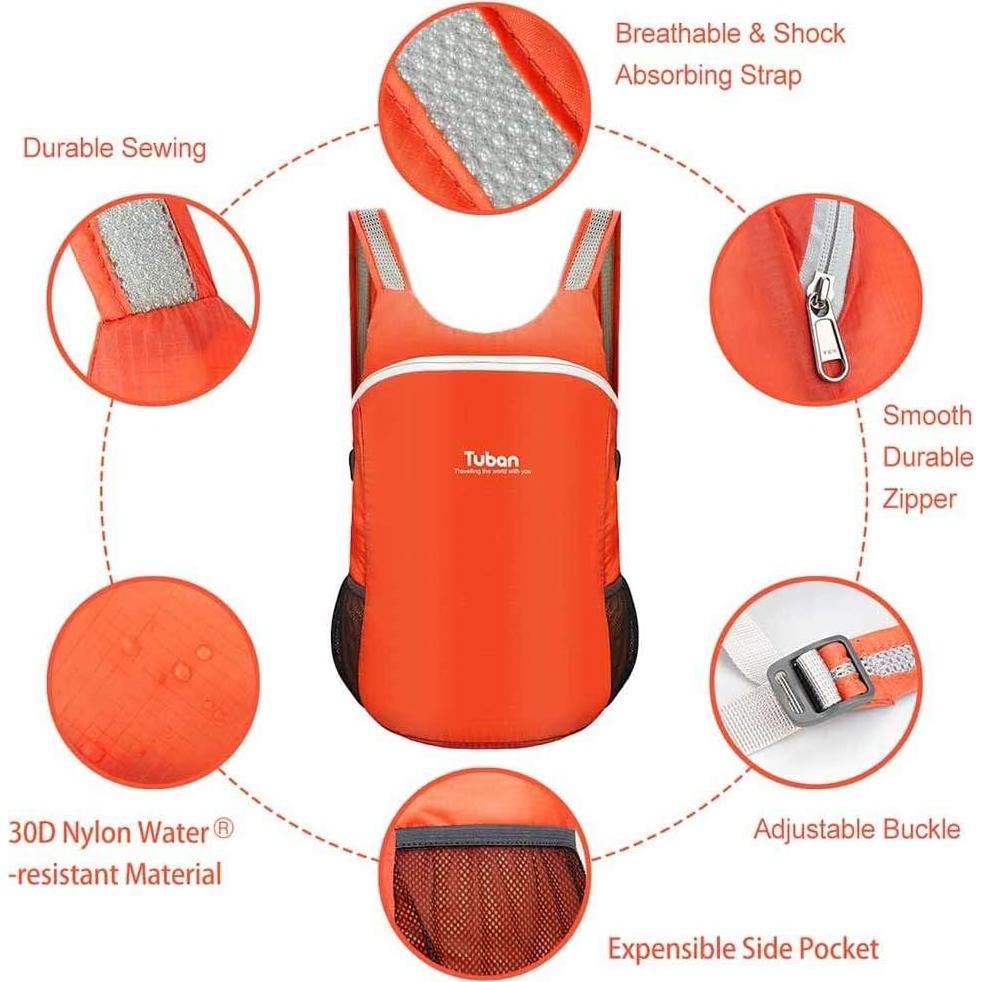 Mochila Plegable Resistente al Agua Tuban 18L Ultra Ligera