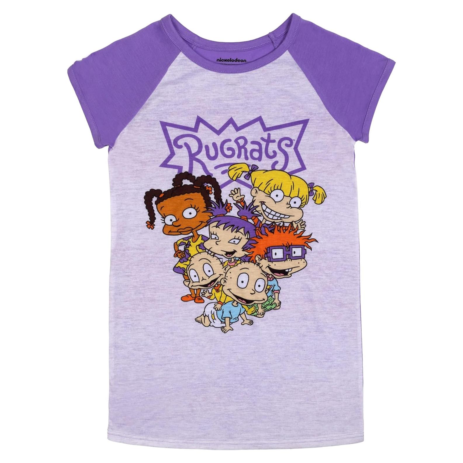 Camiseta de Noche Rugrats Nickelodeon para Niñas - Suave y Colorida