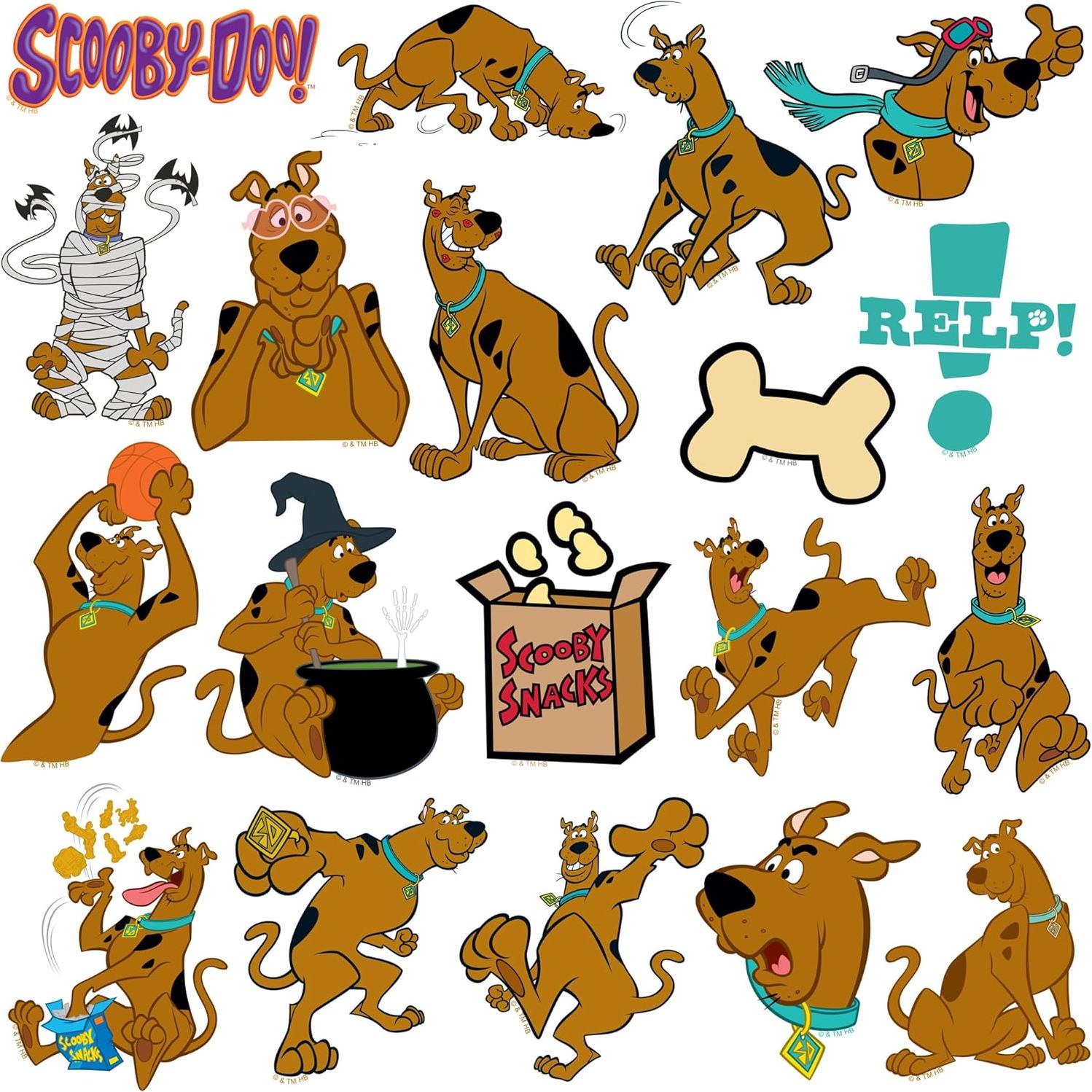 Calcomanías de Vinilo Scooby-Doo! 50ct - Adhesivos para Laptop y Más