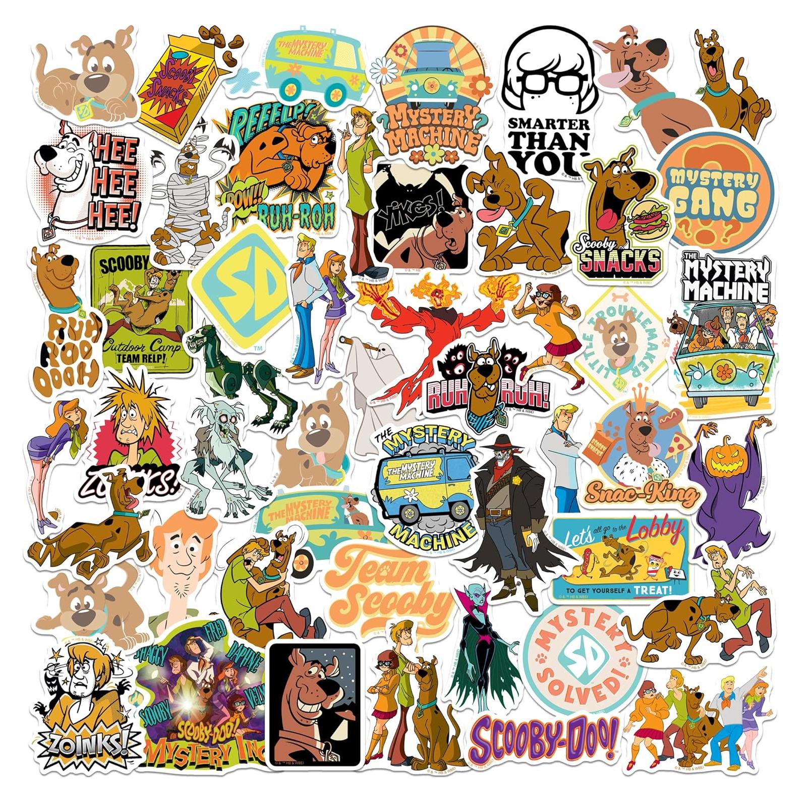 Calcomanías Variadas Scooby Doo! - Pack de 50 - Vinilo Premium