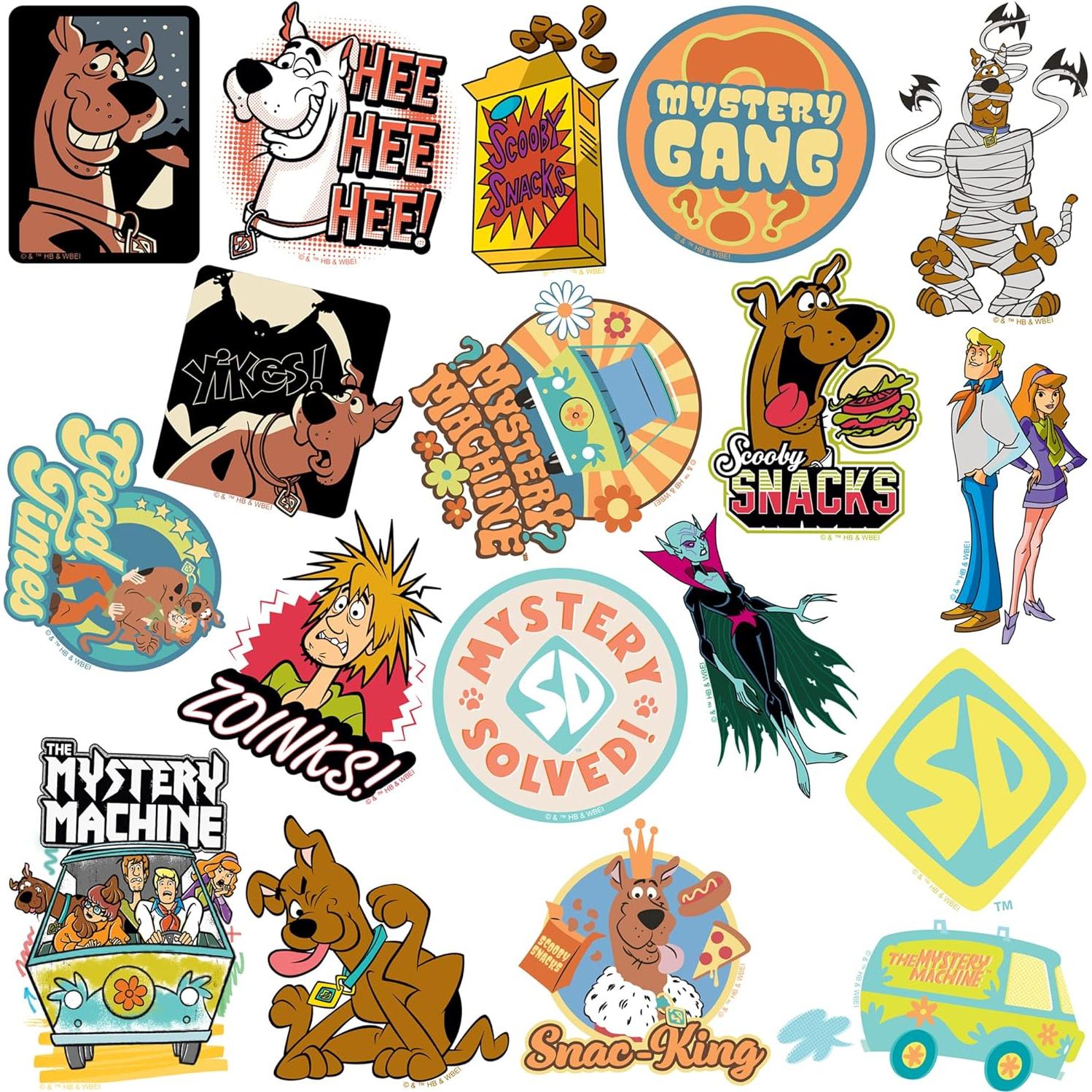 Calcomanías Variadas Scooby Doo! - Pack de 50 - Vinilo Premium