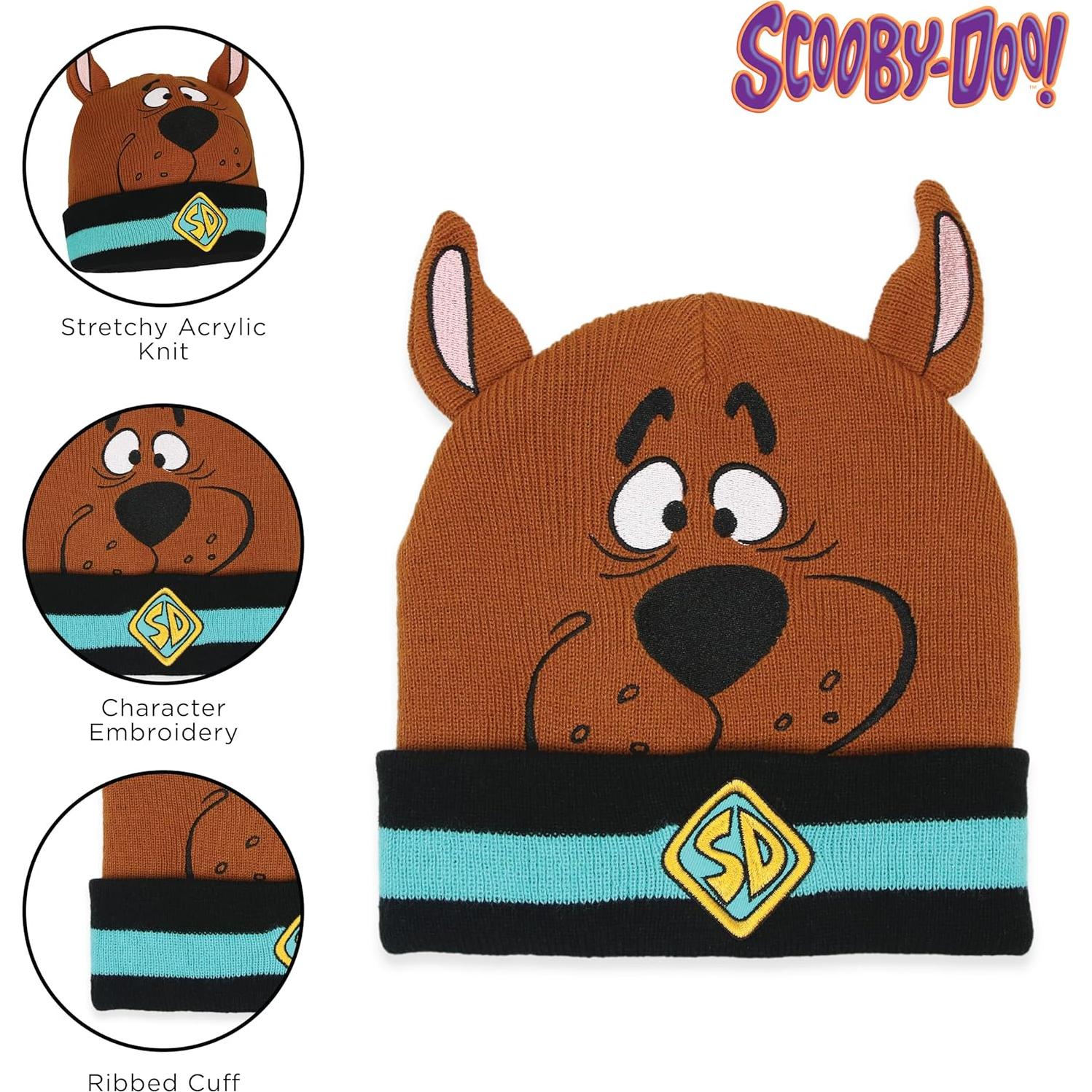 Gorro de punto Scooby Doo para niños y adultos - Talla Única