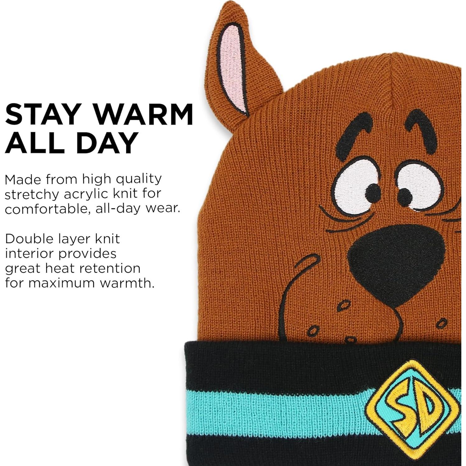 Gorro de punto Scooby Doo para niños y adultos - Talla Única
