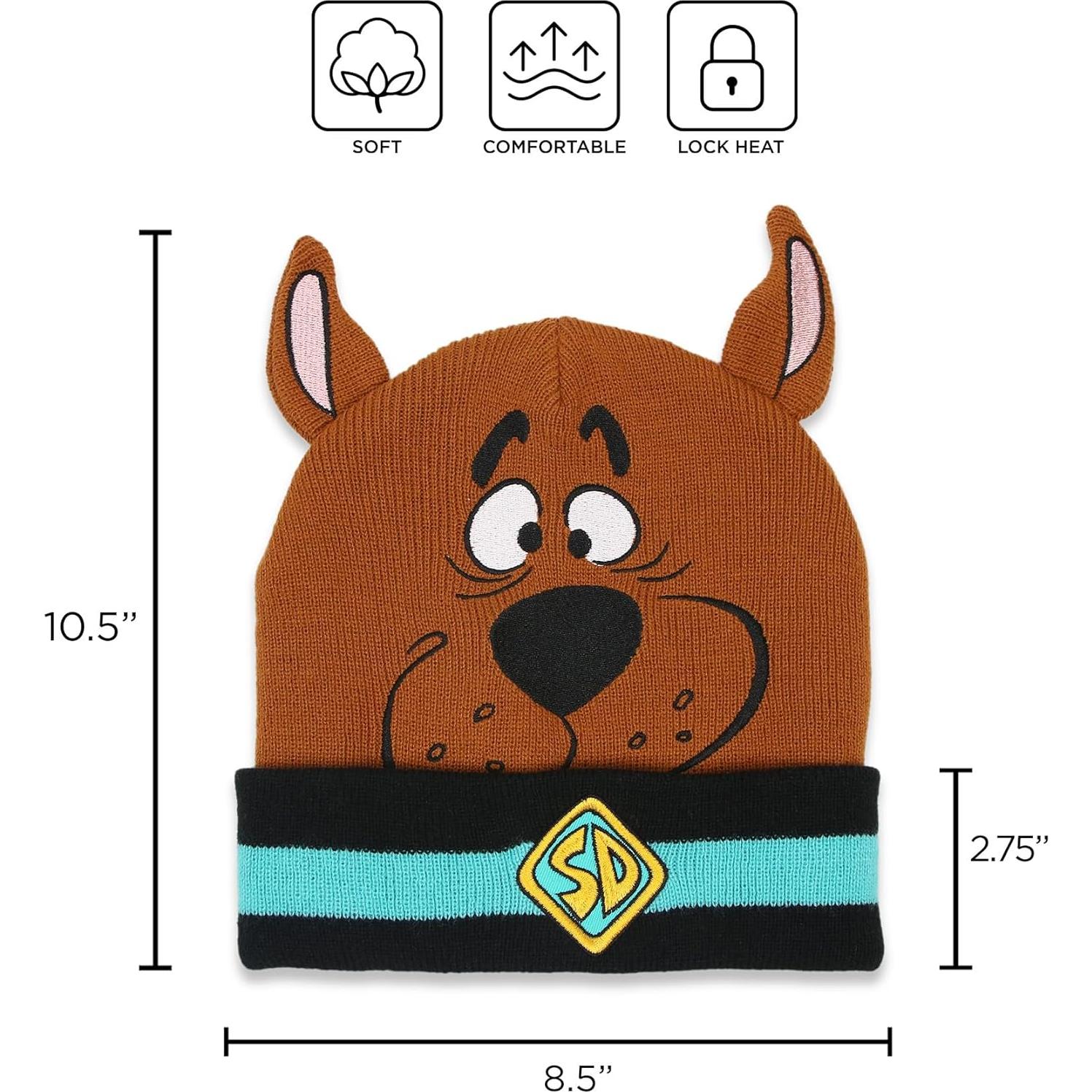 Gorro de punto Scooby Doo para niños y adultos - Talla Única