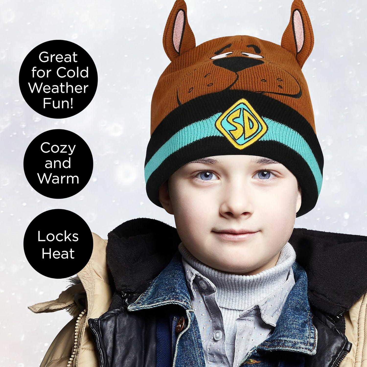 Gorro de punto Scooby Doo para niños y adultos - Talla Única