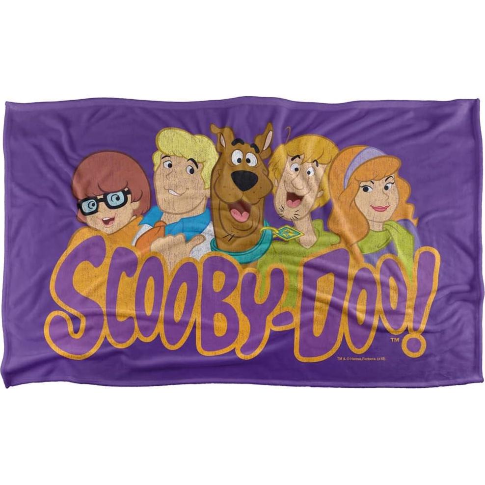 Manta Scooby Doo Pandilla 91x147 cm Microfibra Suave