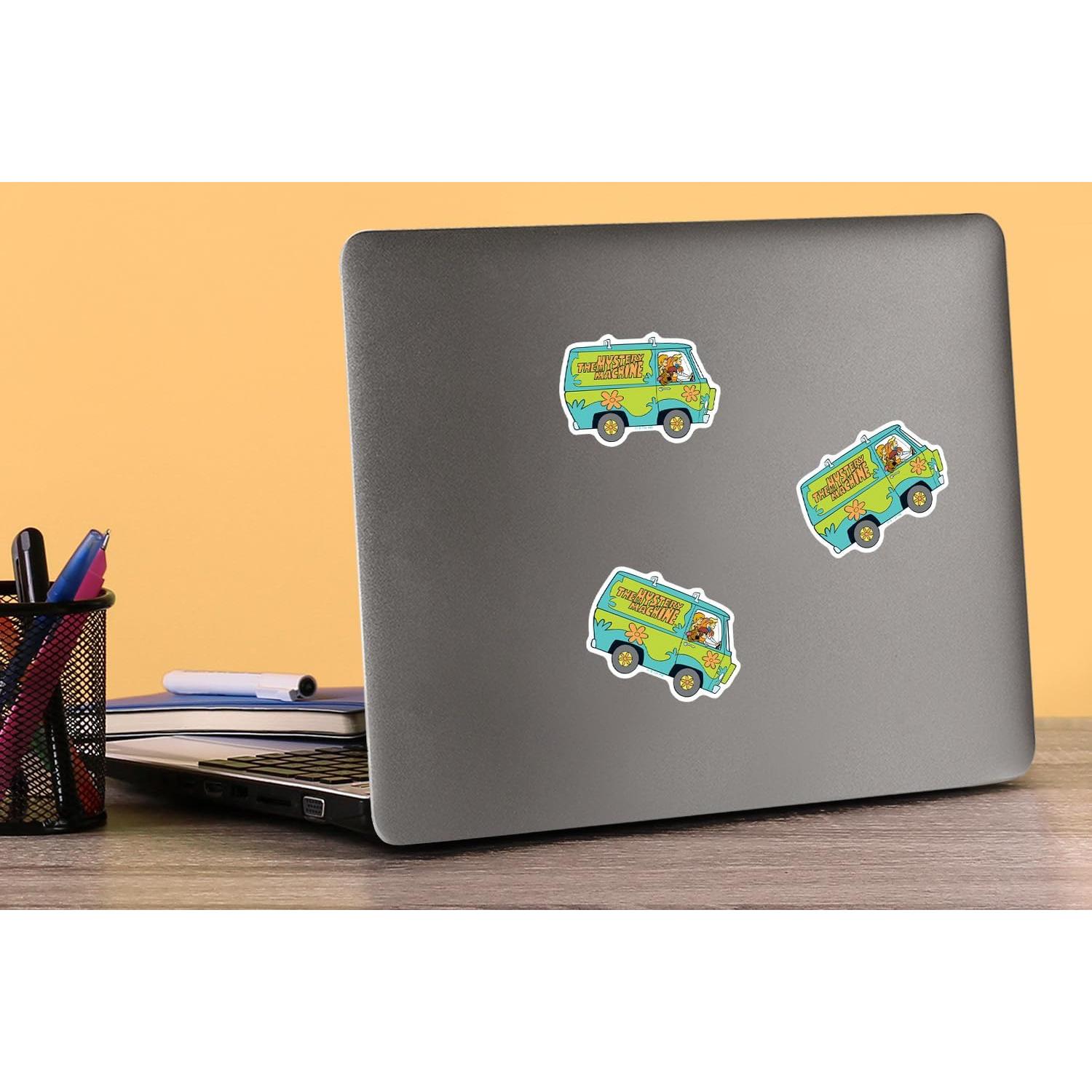 Calcomanías Scooby-Doo Mystery Machine 50ct - Vinilo Resistente