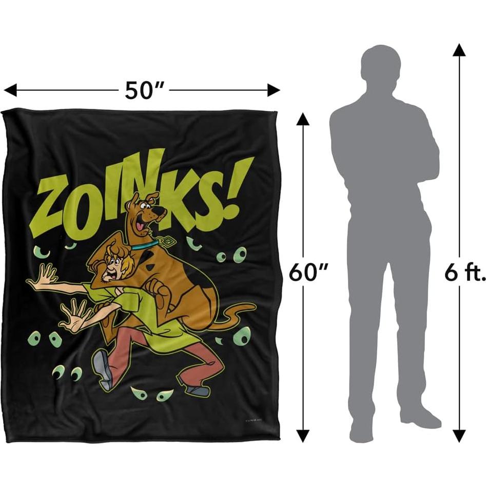 Manta Suave Scooby-Doo Zoinks 127x152 cm Licenciada