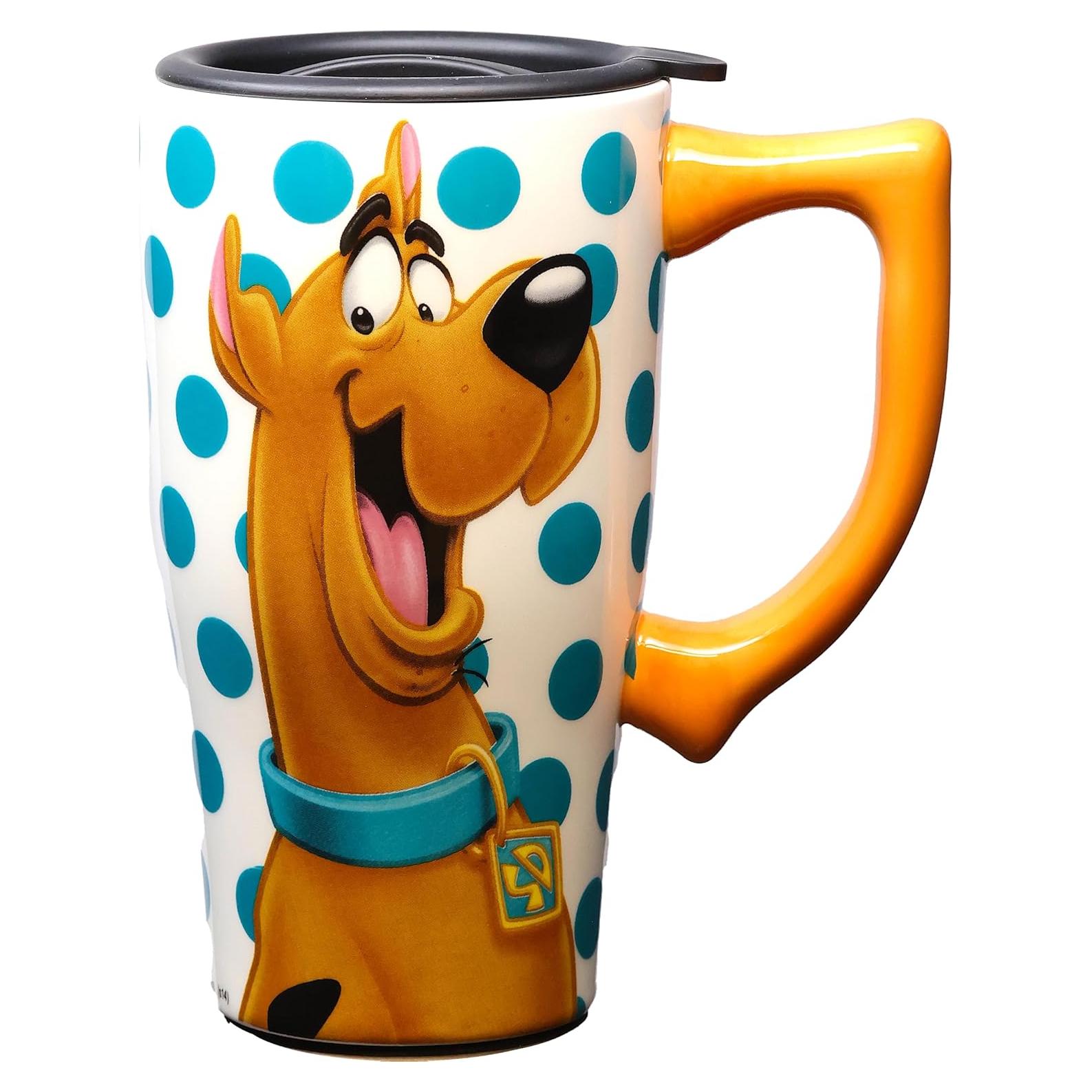 Taza de Cerámica de Viaje Spoontiques Scooby Doo 532 ml