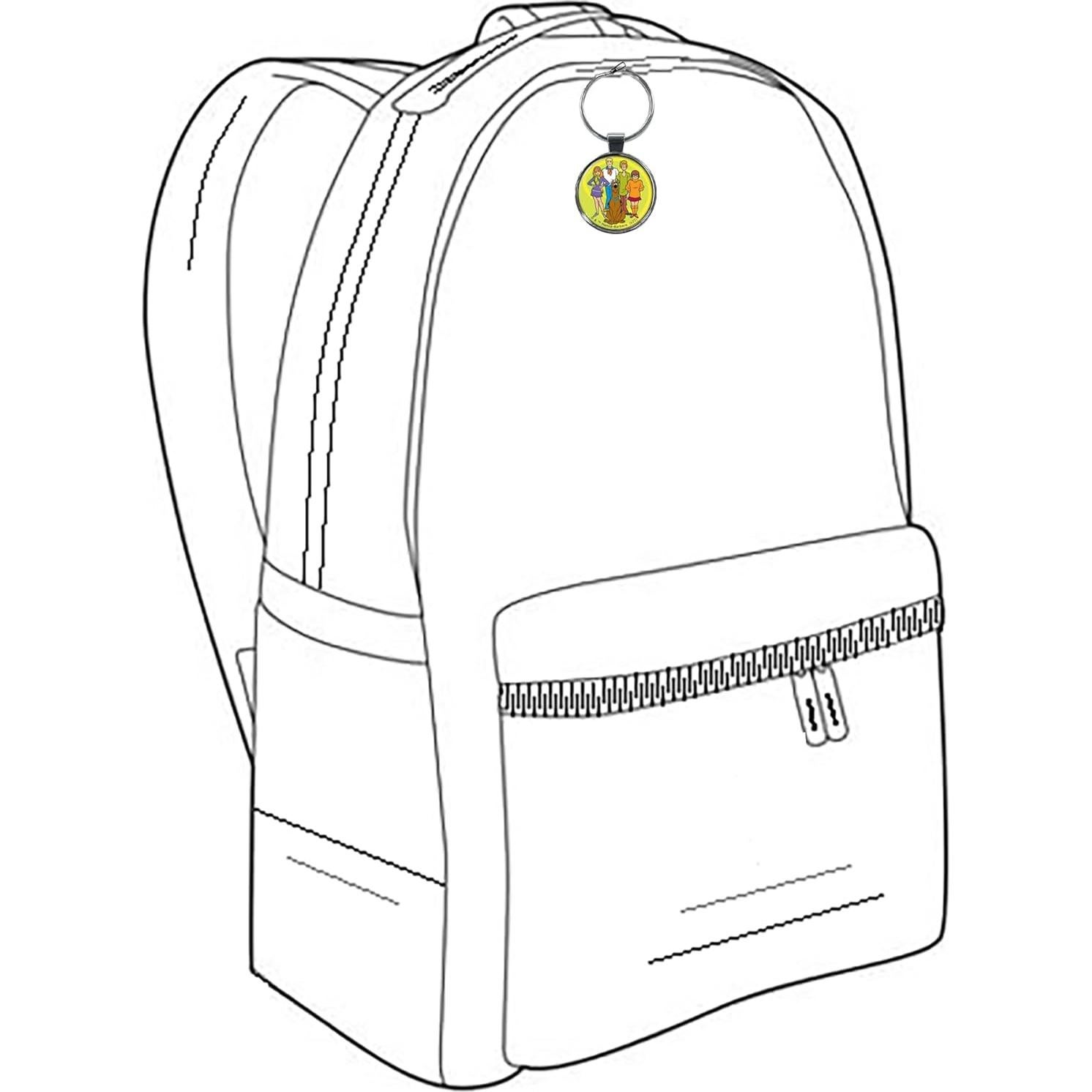 Llavero Scooby-Doo Ata-Boy 3.81 cm Shaggy, Fred, Velma, Daphne