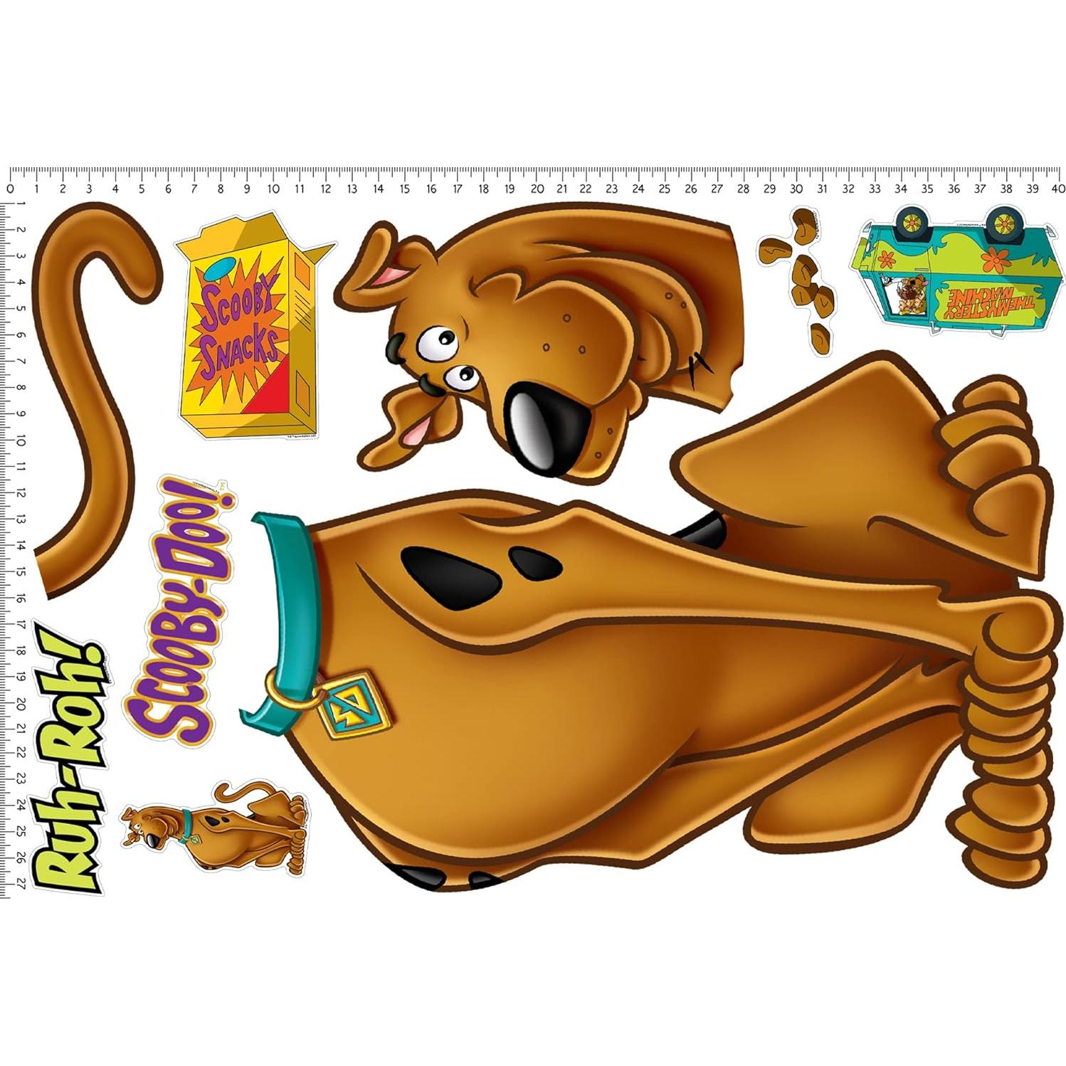 Set de Stickers de Pared Scooby-Doo - Vinilo Reutilizable