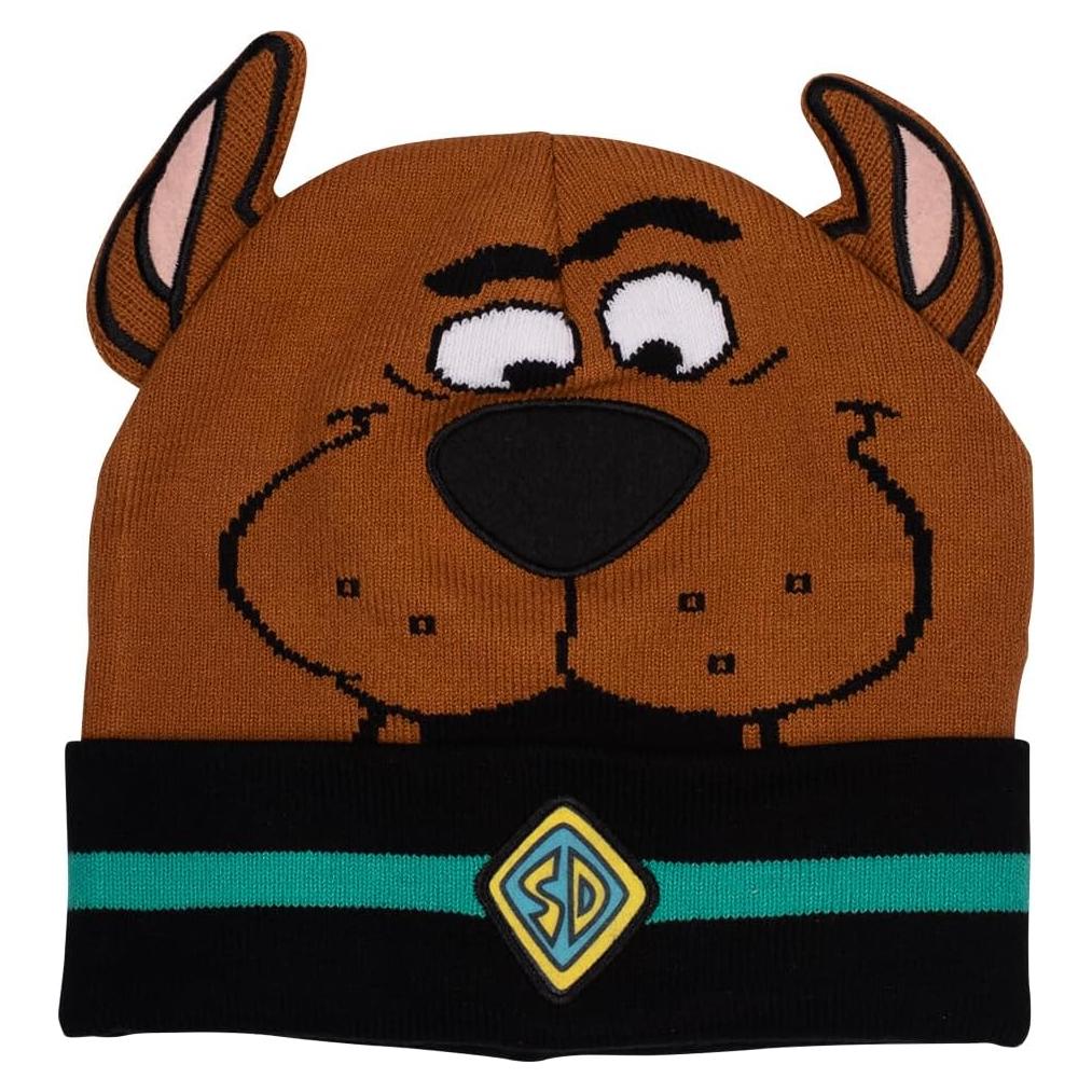 Gorro de Invierno Scooby Doo Cuff 100% Acrílico Marrón