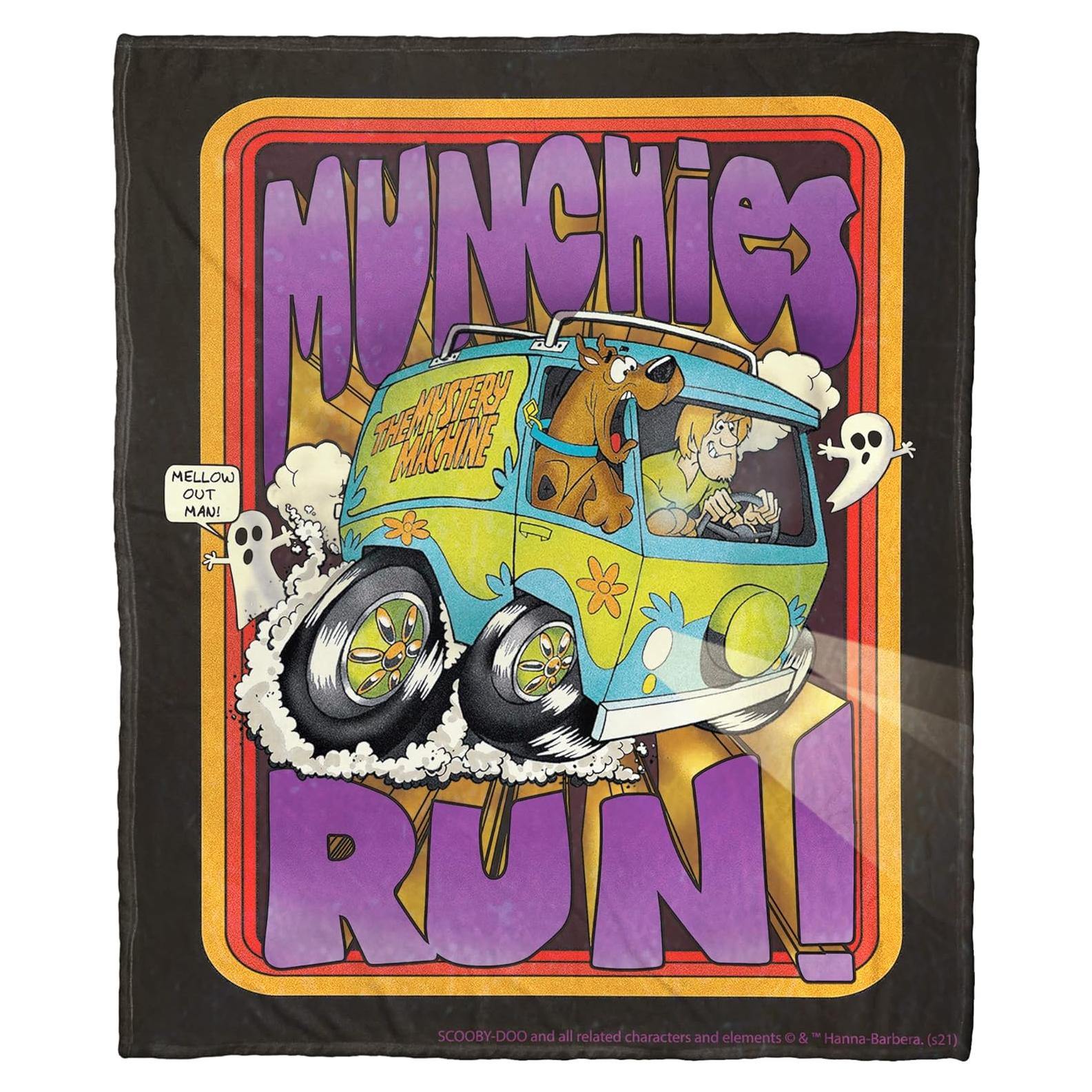 Manta de Toque de Seda Scooby-Doo Northwest 127x152 cm Munchies Run