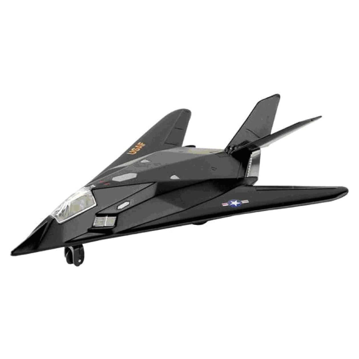 Modelo de avión F-117 Nighthawk Die-Cast 20.32 cm con retroceso