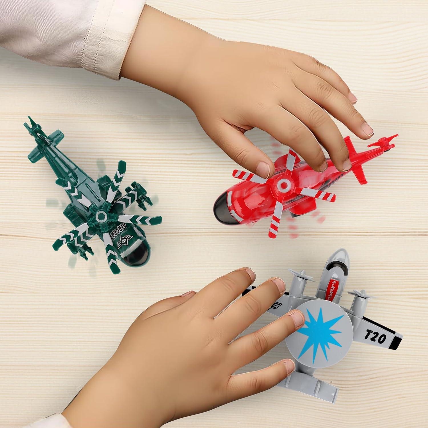 Juguetes de Aviones de Retroceso Liberty Imports - Paquete de 18