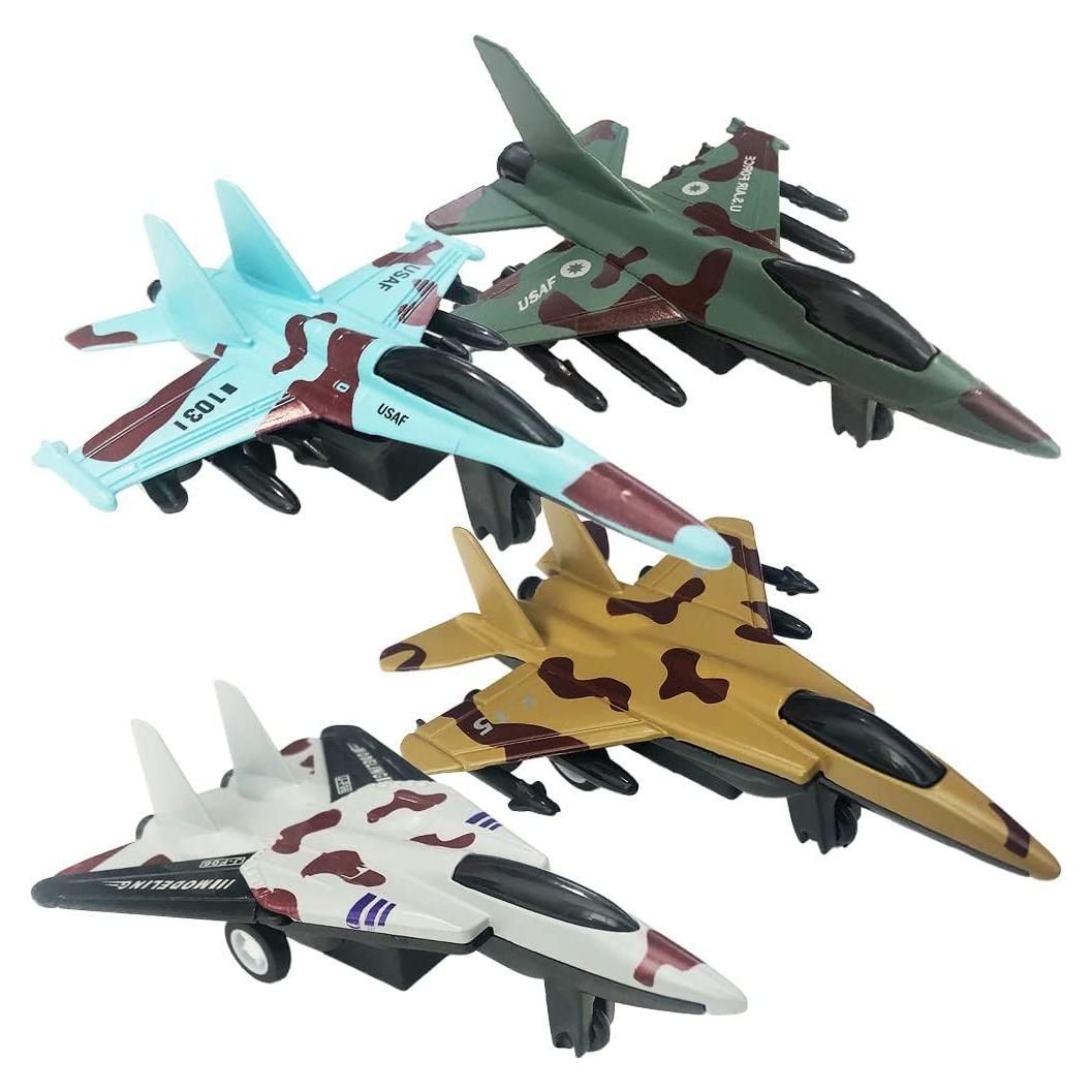 Juguete de avión de combate ArtCreativity - Juego de 4 unidades