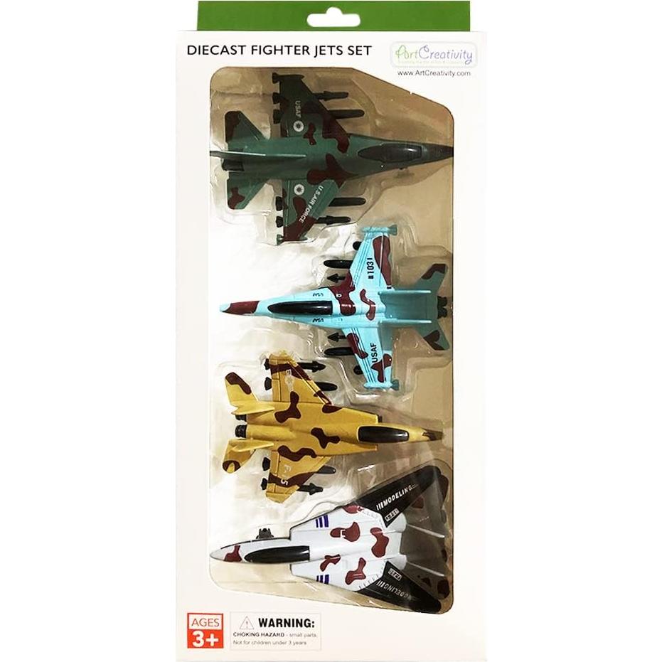 Juguete de avión de combate ArtCreativity - Juego de 4 unidades
